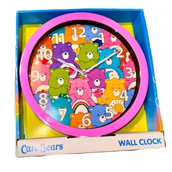Care Bears Wall Decor Care Bears Colorful Analog Display Wall Clock